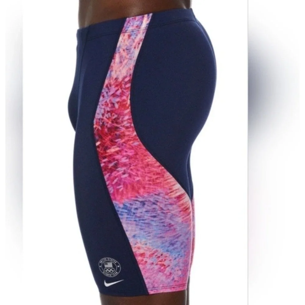 Nike Swim Men's Cloud Team USA HydraStrong Print‎ Jammer NWT Size 38